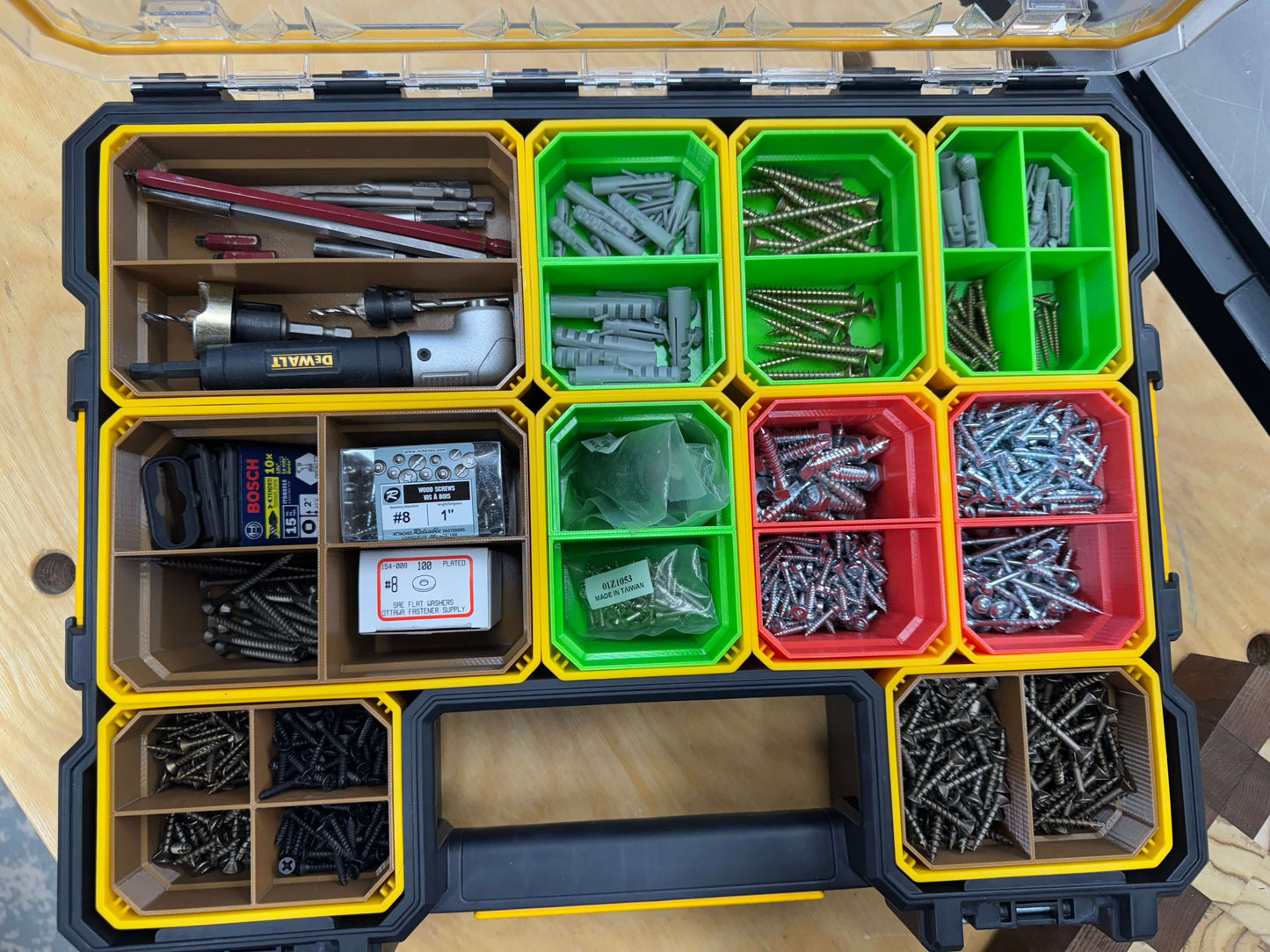 Inserts for Small Parts Organizers - DeWalt Deep Pro