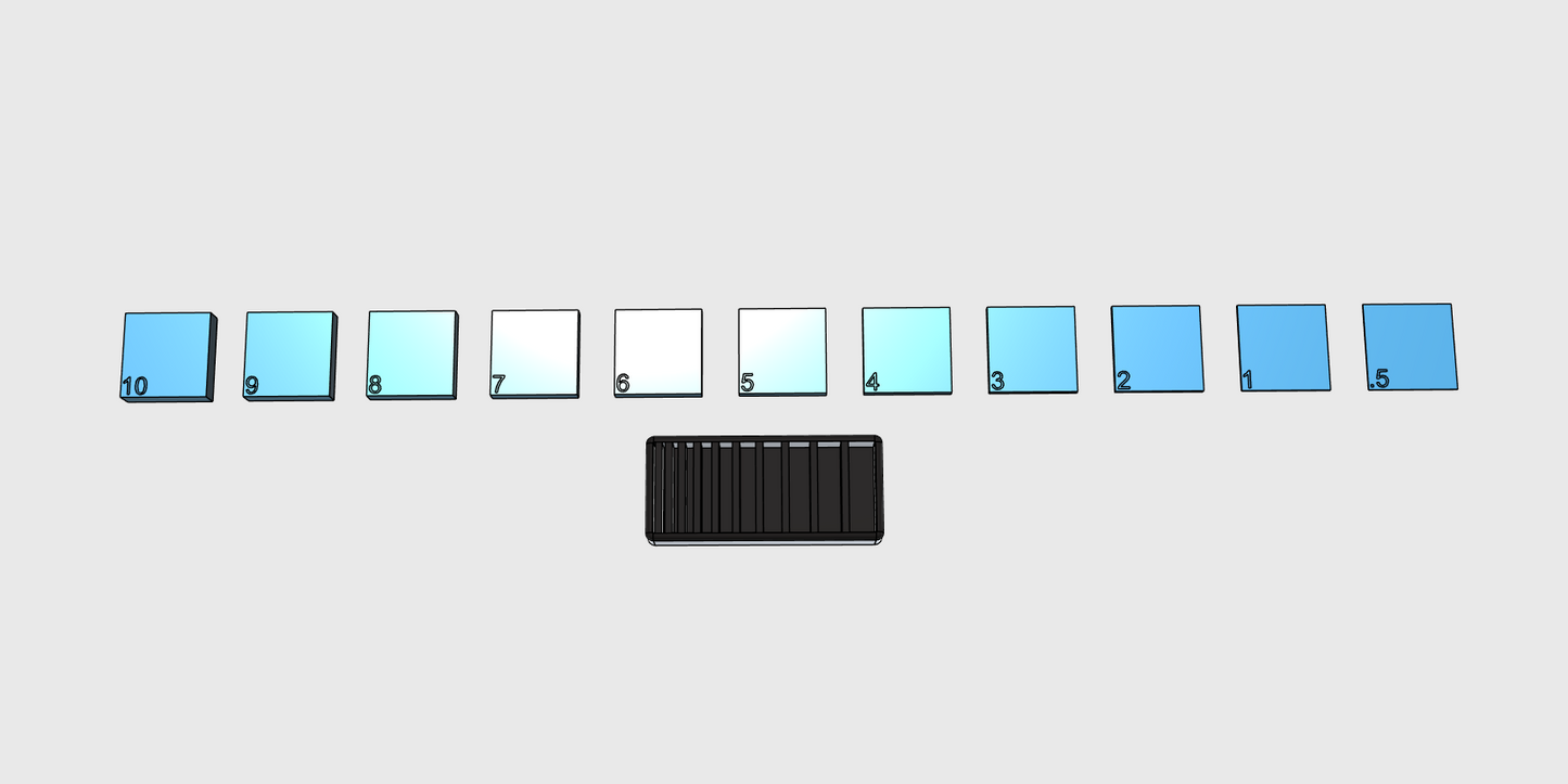 Thickness Templates - Files for 3D Printing